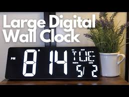 Xrexs Large Digital Wall Clock With