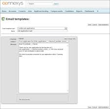 Speculative job application email example. Create Different Email Templates Connexys Help