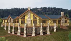 Hunter Mountain Log Home Floor Plan