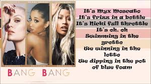 Bang bang es una canción de jessie j y ariana grande & nicki minaj, este tema está incluido dentro del disco sweet talker. Jessie J Bang Bang Lyrics On Screen Ft Ariana Grande Nicki Minaj Chords Chordify