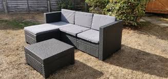 Keter Rattan Outdoor Sofa Table In