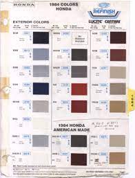 Prelude Color Paint S Chart