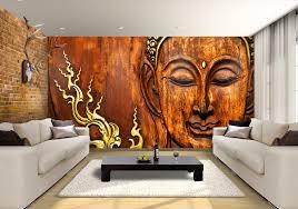 3d contemporary living room interior and modern furniture. 3d Wallpaper Sar Wall Decors
