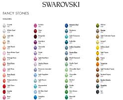 Swarovski Color Charts 2019 Edition Modastrass Blog