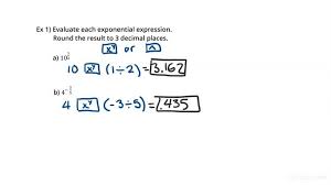 Evaluate Exponential Expressions