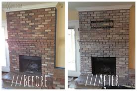 Painting Brick Fireplace Before And