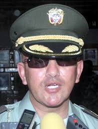 Comandante Policía Sucre, Hugo Agudelo Sanabria // - SSUCS090807021