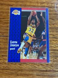 View magic johnson basketball card values based on real selling prices. Earvin Johnson Magic Johnson Lakers Guard 1990 91 Card 100 Basketball Cards Online Store