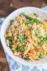 brown rice and vegetables