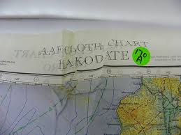 War Navy Department Silk Pilots Map Aaf Cloth Chart