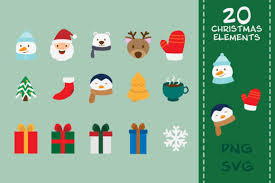 Cute Christmas Cliparts Of Winter Season Graphic By Isaradesign Creative Fabrica