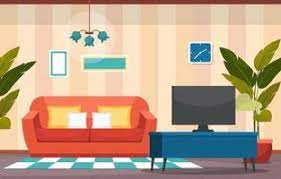 living room vector art icons and