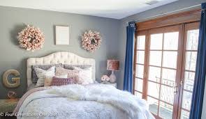 elegant teen girl queen bedroom with