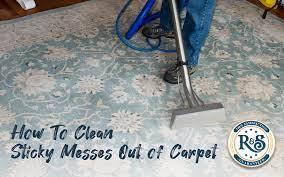 cleaning sticky messes out of carpet