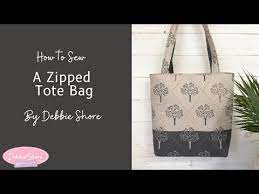 how to sew a zipped tote bag by debbie