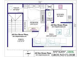 30 X 20 House Design 1bhk House Plan