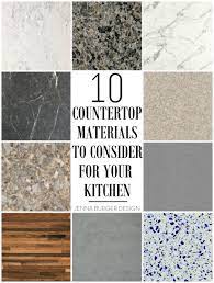 10 countertop materials to consider for
