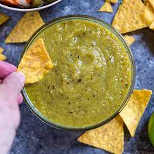 roasted salsa verde with tomatillos