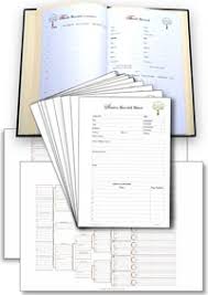 Loose Leaf Family Tree Book Pages