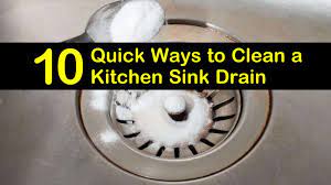 10 quick ways to clean a kitchen sink drain