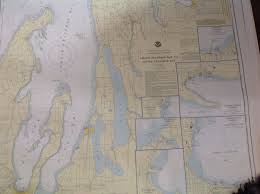 Vintage Noaa Nautical Chart Map Great Lakes Lake Michigan