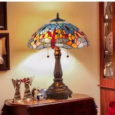 Tiffany Style Table Lamp Stained Glass