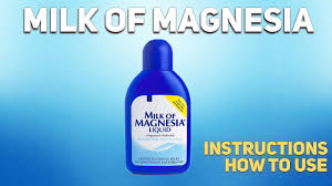 milk of magnesia how to use uses