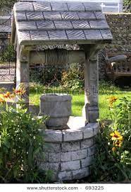 Stone Wishing Well Outdoor Gardens