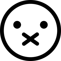 mouth closed emoji icons free svg