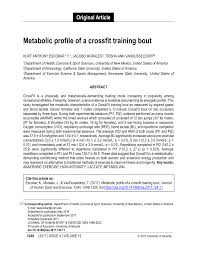 crossfit training bout