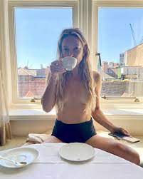 Kate Hudson Shares Topless Photo Sipping Coffee, Brother Oliver Reacts