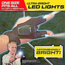 2 atomic beam finger glove with led