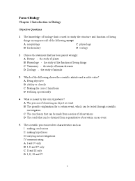 Home form two biology form two notes. Exercise On Introduction To Biology Experiment Biology