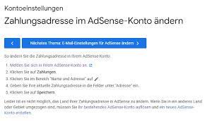 Nicht möglich: Land der Zahlungsadresse in AdSense ändern - Google AdSense -Community