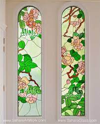 Two Stained Glass Window Inserts With