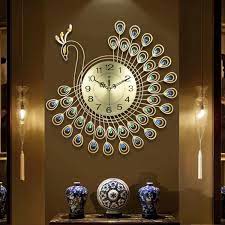 Peacock Design Decorative Wall Clock