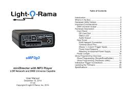 Ump3g3 Manual Light O Rama Manualzz Com