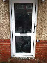Smashed Lower Glass Panel Homes Secured