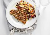 black bean and corn salad with grilled chicken
