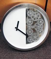 Metal Contemporary Wall Clock 15 1 4