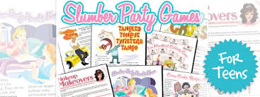 slumber party games for agers