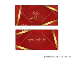 gift certificate template luxury red