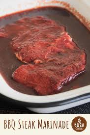 bbq steak marinade bush cooking