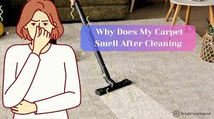 why does my carpet smell after cleaning