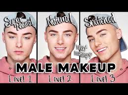 natural male makeup routine 3 levels