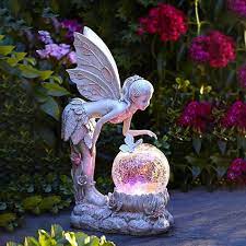 Fairy Angel Statue With Solar Powered