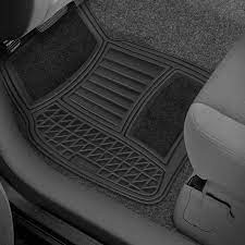 black pvc car floor mat size universal