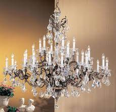 With crystal accents, rich earth tones and more rustic design, mediterranean chandeliers offer the best of natural appeal, design, and lighting. Chandelier Spanish Solid Brass Cast Frame Bronze Finish And Crystal 0 J And C Lighting San Diego