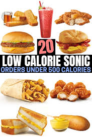 20 best low calorie sonic orders under