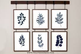 Blue Botanical Prints Free Printables